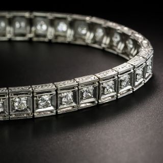 Art Deco Diamond Line Bracelet - 2