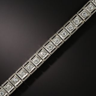 Art Deco Diamond Line Bracelet