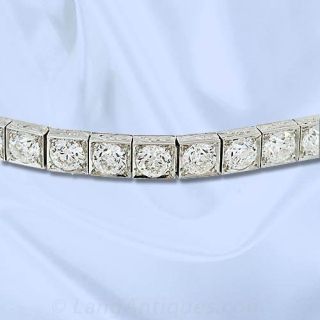 Art Deco Diamond Line Bracelet