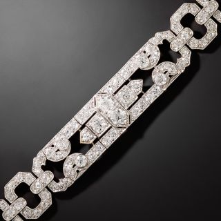 Art Deco Diamond Link Bracelet - 2
