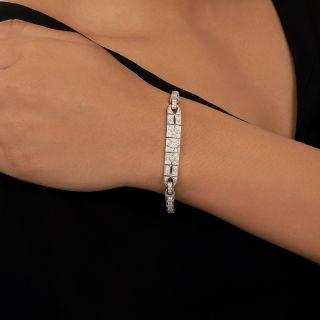 Art Deco Diamond Link Bracelet