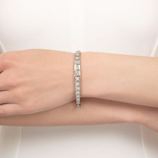 Art Deco Diamond Link Bracelet