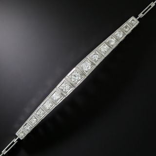 Art Deco Diamond Link Bracelet - 2