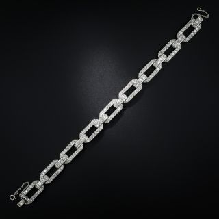 Art Deco Diamond Link Bracelet