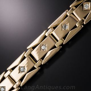 Art Deco Diamond Link Bracelet