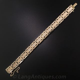 Art Deco Diamond Link Bracelet