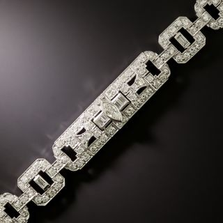 Art Deco Diamond Link Bracelet - 1