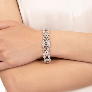 Art Deco Diamond Link Bracelet
