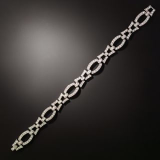Art Deco Diamond Link Bracelet - 2