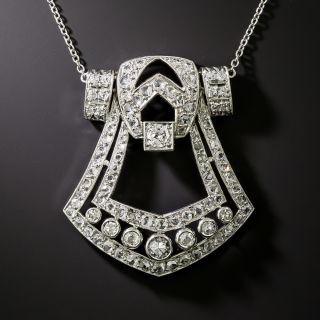 Art Deco Diamond Necklace - 3