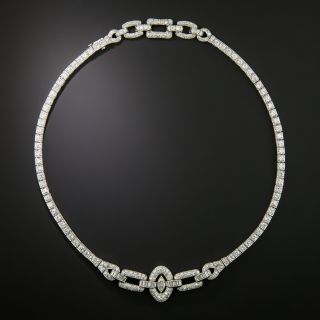 Art Deco Diamond Necklace by Katz & Ogush - 3