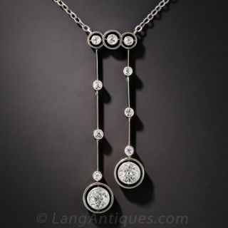 Art Deco Diamond Negligee Necklace