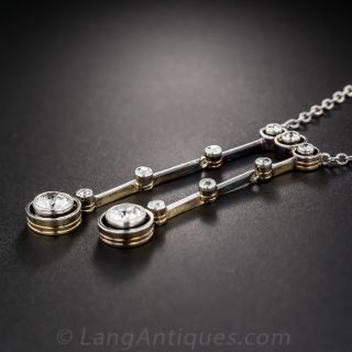 Art Deco Diamond Negligee Necklace
