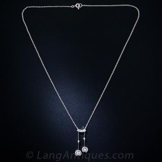 Art Deco Diamond Negligee Necklace