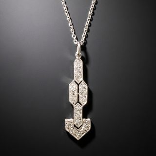 Art Deco Diamond Pendant - 2