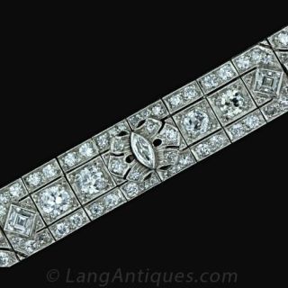 Art Deco Diamond Platinum Bracelet