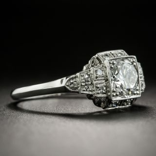 Art Deco Diamond Platinum Engagement Ring