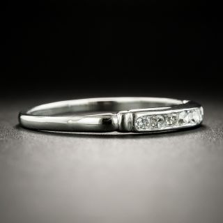 Art Deco Diamond Platinum Wedding Band