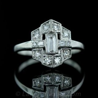 Art Deco Diamond Ring Main View