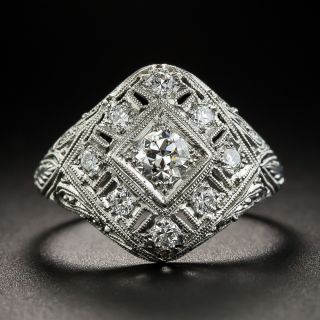 Art Deco Diamond Ring by S. Kind & Son