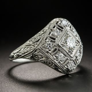 Art Deco Diamond Ring by S. Kind & Son
