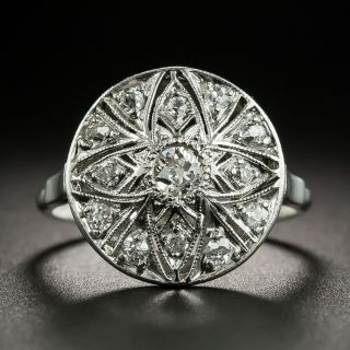 Art Deco Diamond Star Cluster Ring - 1