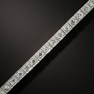Art Deco Diamond Straight Row Bracelet - 2
