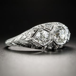 Art Deco Diamond Three-Stone Ring