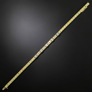 Art Deco Diamond Two-Tone Bracelet by Allsopp & Allsopp - 2