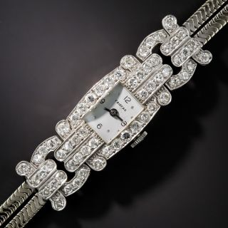 Art Deco Diamond Watch - 5