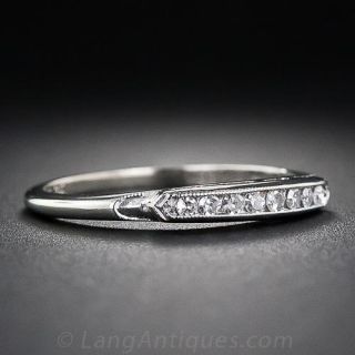 Art Deco Diamond Wedding Band
