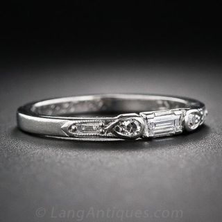 Art Deco Diamond Wedding Band
