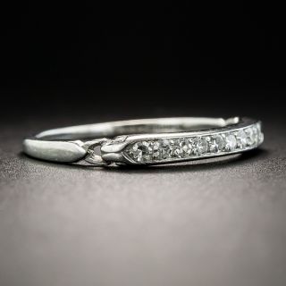 Art Deco Diamond Wedding Band