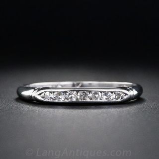 Art Deco Diamond Wedding Band