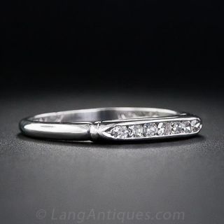 Art Deco Diamond Wedding Band