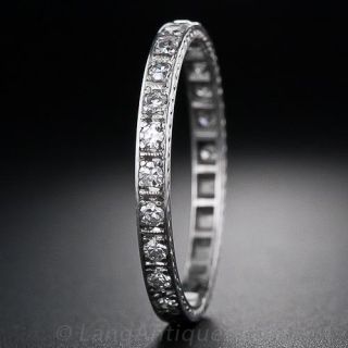 Art Deco Diamond Wedding Band