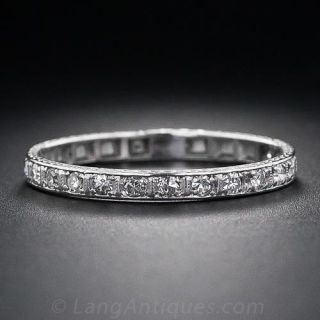Art Deco Diamond Wedding Band