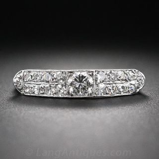 Art Deco Diamond Wedding Band