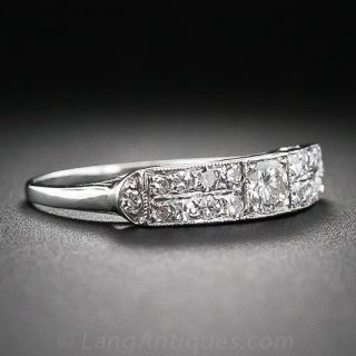 Art Deco Diamond Wedding Band
