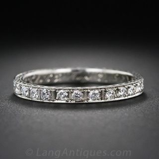 Art Deco Diamond Wedding Band