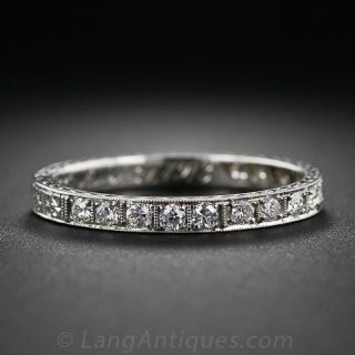 Art Deco Diamond Wedding Band