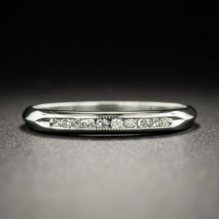 Art Deco Diamond Wedding Band by Dinhofer Brothers - 1