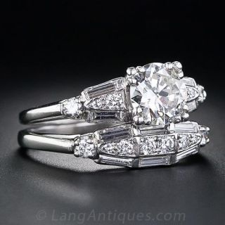 Art Deco Diamond Wedding Set c.1930s