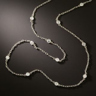 Diamonds-By-The-Yard Platinum Chain Necklace, 20 Inches - 2