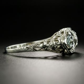 Art Deco Double Aquamarine Ring