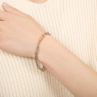 Art Deco Double Link Bracelet