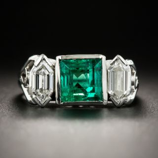 Emerald and Diamond Ring - 2