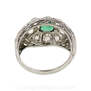 Art Deco Emerald Ring