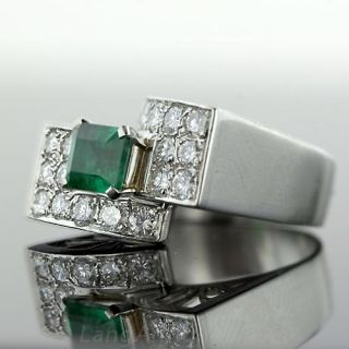 Art Deco Emerald Ring