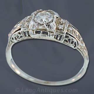 Art Deco Engagement Ring